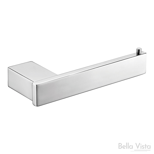 ACCESSORIES - Chunky Square Toilet Roll Holder - Chrome