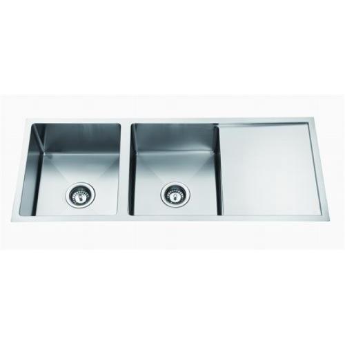 SINKS AND TROUGHS - Double Bowl Single Drain Sink