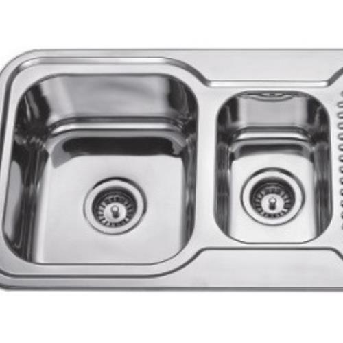 SINKS AND TROUGHS - 980 1 and 1/2 Bowl Kitchen Sink