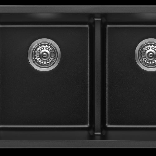 SINKS AND TROUGHS - BLACK Double Bowl Sink SINKS AND TROUGHS - BLACK Double Bowl Sink