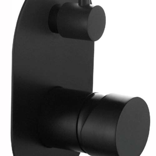 TAPWARE - Ideal Wall Mixer with Diverter - Black TAPWARE - Ideal Wall Mixer with Diverter - Black