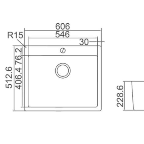 SINKS AND TROUGHS - Impact Single Bowl Sink SINKS AND TROUGHS - Impact Single Bowl Sink