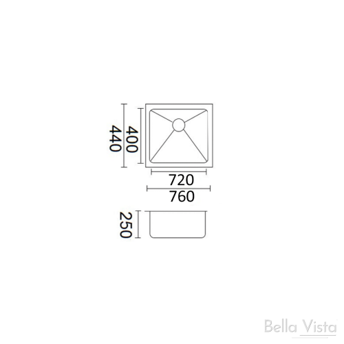 SINKS AND TROUGHS - Stainless Steel Large Single Bowl Sink SINKS AND TROUGHS - Stainless Steel Large Single Bowl Sink