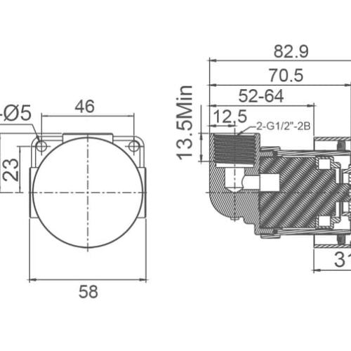 TAPWARE - Vivo Progressive Wall Mixer - Chrome TAPWARE - Vivo Progressive Wall Mixer - Chrome
