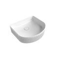 Cyrus Fluted Oval Basin - Gloss White