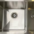 Satin Stainless Steel 1 And 1/2 Bowl Square Sink