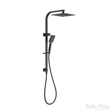 Cresta Dual Shower on Rail - Black (Matt)