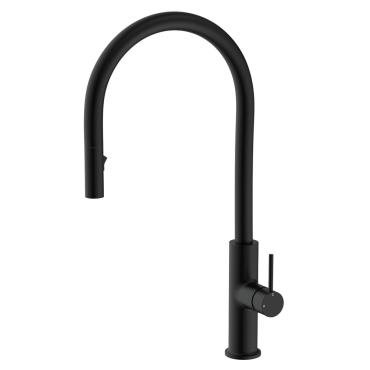 Kaya Pull-Out Sink Mixer - Black (Matt)