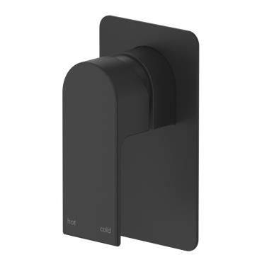 Beki Wall Mixer - Square Plate - Black