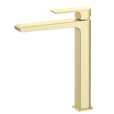 Beki Tall Basin Mixer - French Gold