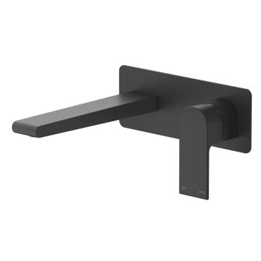 Beki Wall Spout Combo Single Plate - Black