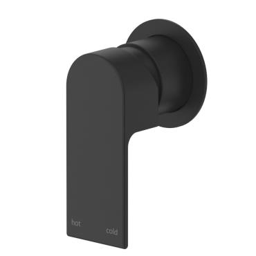 Eleniko Wall Mixer - Round Plate - Black