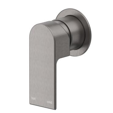 Eleniko Wall Mixer - Round Plate - Gun Metal Grey