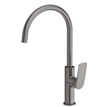 Kaza Sink Mixer - Gun Metal Grey