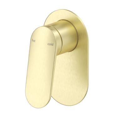 Lantra Shower Mixer - Oval Plate - French Gold