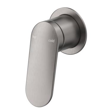Lantra Shower Mixer - Round Plate - Gun Metal Grey