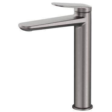 Lantra Tall Basin Mixer - Gun Metal Grey