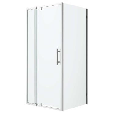 Louve Pivot Shower Screen Front and Return Chrome