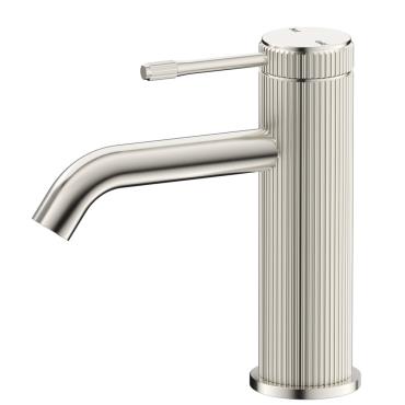 Mica Fluted Basin Mixer - Brushed Nickel