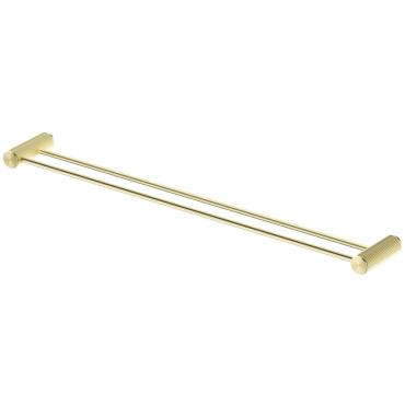 Mica Fluted Double Towel Rail - French Gold