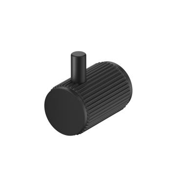 Mica Fluted Robe Hook - Black