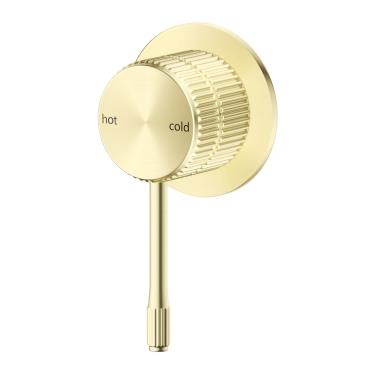 Mica Fluted Shower Mixer - French Gold