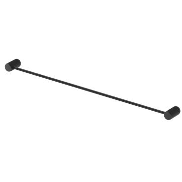 Mica Fluted Single Towel Rail - Black