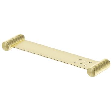 Mica Fluted Stainless Shelf - 400mm - French Gold