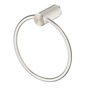 Mica Fluted Towel Ring - Brushed Nickel