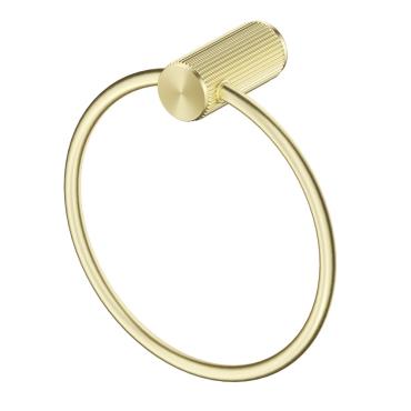 Mica Fluted Towel Ring - French Gold