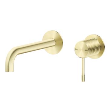 Mica Fluted Wall-Spout Combo - French Gold
