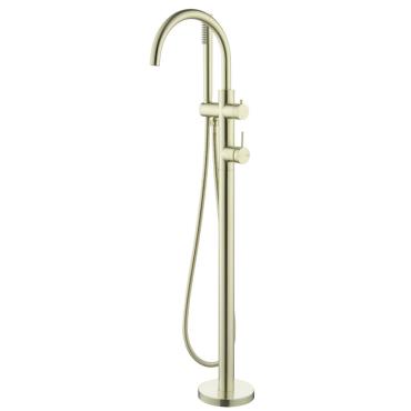 Mica Freestanding Bath Mixer w/ Handshower - French Gold