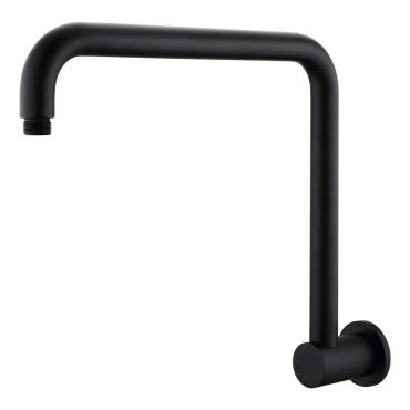 Mica Gooseneck Shower Arm - Black