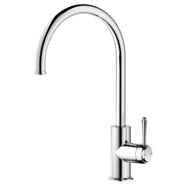 Mica Heritage Gooseneck Sink Mixer - Chrome
