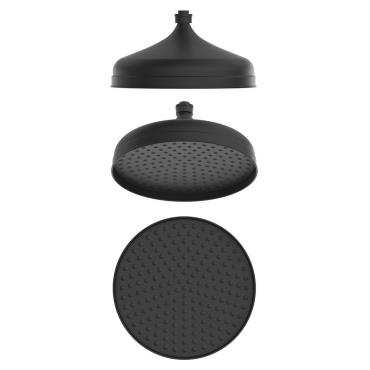 Mica Heritage Shower Head - Black