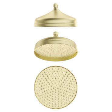 Mica Heritage Shower Head - French Gold