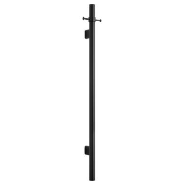 Mica Vertical Heated Towel Rail - Black