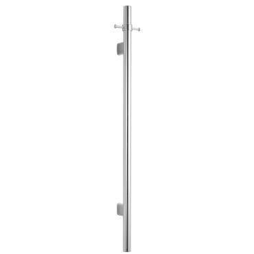 Mica Vertical Heated Towel Rail - Chrome