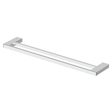 Milos Double Towel Rail - Chrome