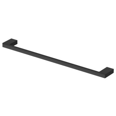 Milos Single Towel Rail - Black