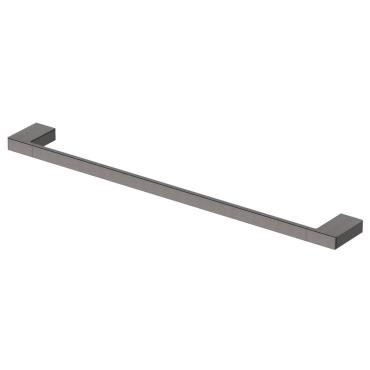 Milos Single Towel Rail - Gun Metal Grey