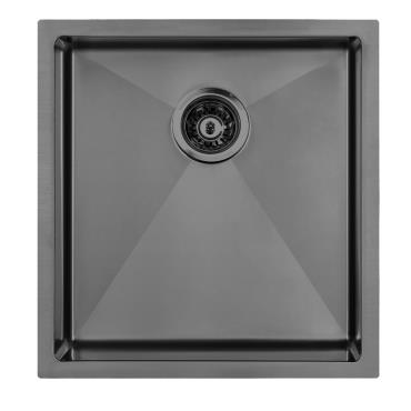 Atlas Single Bowl Sink 450 x 450 - Gun Metal Grey