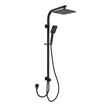 Deko Double Shower Dual Hose - Black