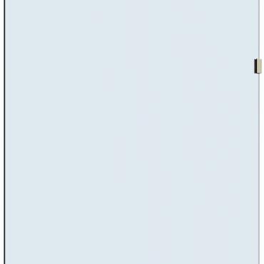 Frameless Glass Fixed Panel Shower Screen - Brushed Nickel