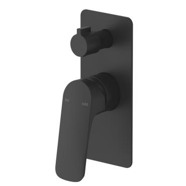Kaza Shower Mixer Diverter - 1P - Black