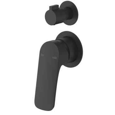 Kaza Shower Mixer Diverter - 2P - Black