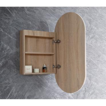 Krystal LED Shaving Cabinet - Timber