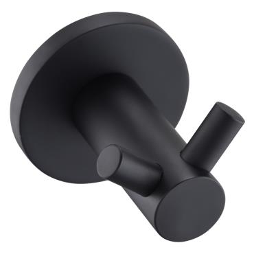 Mica Double Robe Hook - Black