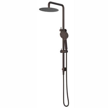 Mica Double Shower on Rail - Dusk Bronze