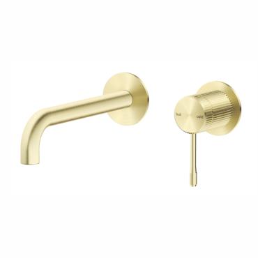 Mica Fluted Wall-Spout Combo - French Gold